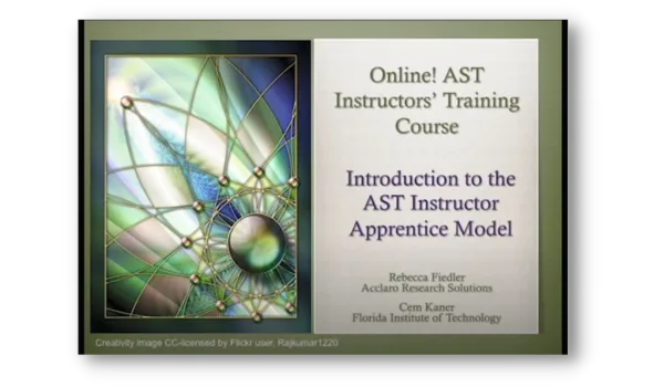 BBST Instructor course- Open Course Materials