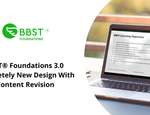 BBST® Foundations 3.0 –  Completely New Design With Content Revision