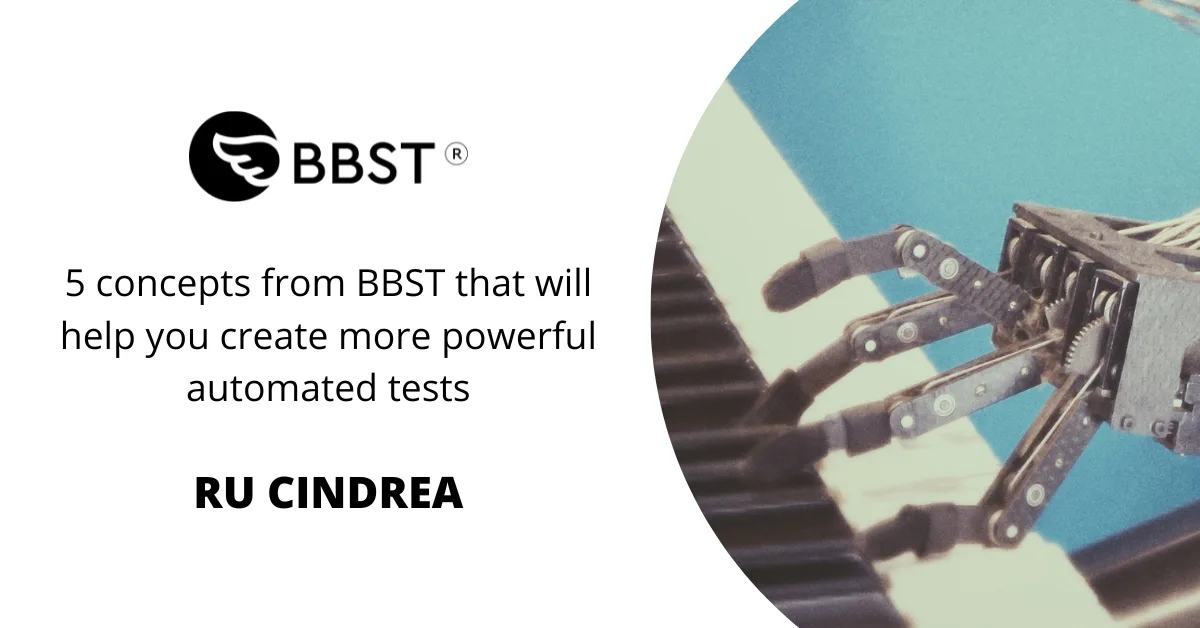 Ru Cindrea on Test Automation and BBST courses