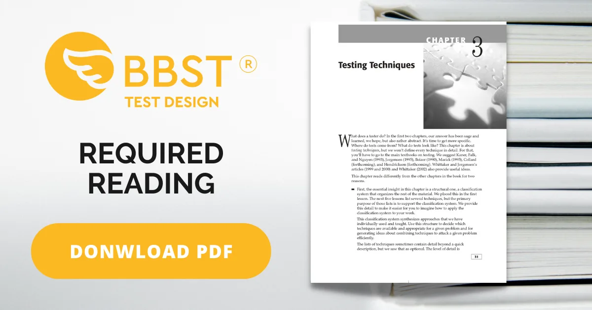 Cem Kaner Lessons Learned in Software Testing, Chapter 3_ Testing Techniques