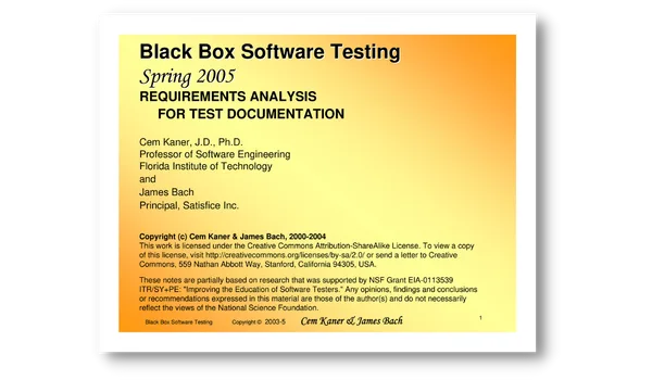 Test documentation (PDF) Test documentation (PDF